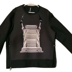 Neil Barett Sweatshirt Large Bomber Fit Thunderbolts